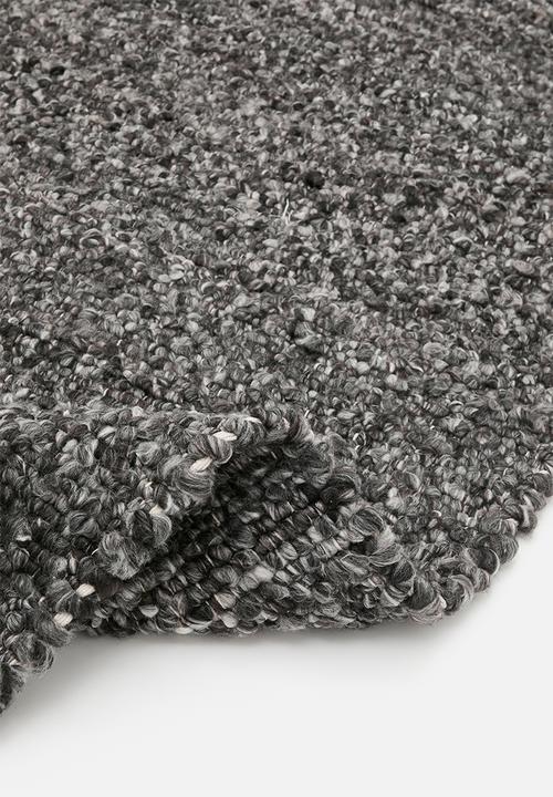 Sixth Floor - Handwoven Tufted Cotton Blend Rug - Charcoal