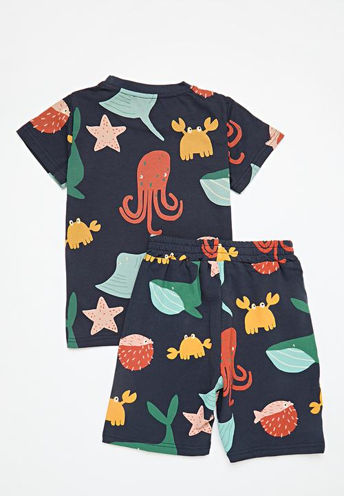 Pop Candy - Tee & short set - multi
