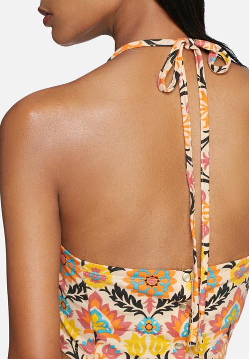 Noisy May - Sienna hartal neck crop top
