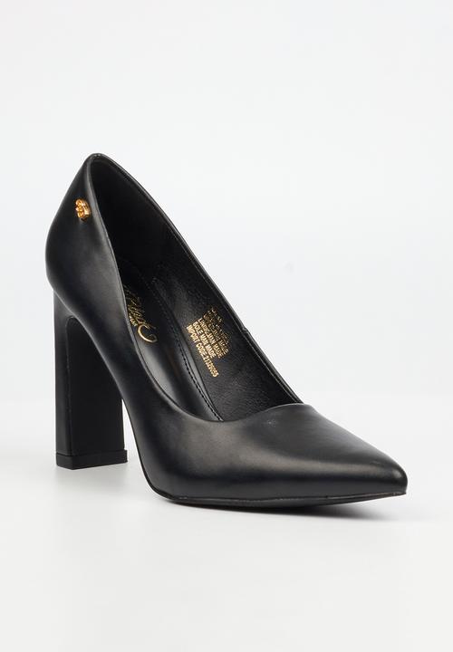 Miss Black - Nala 2 block heel court - black