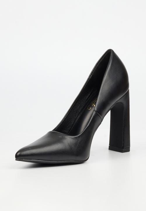 Miss Black - Nala 2 block heel court - black