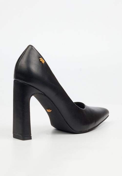 Miss Black - Nala 2 block heel court - black
