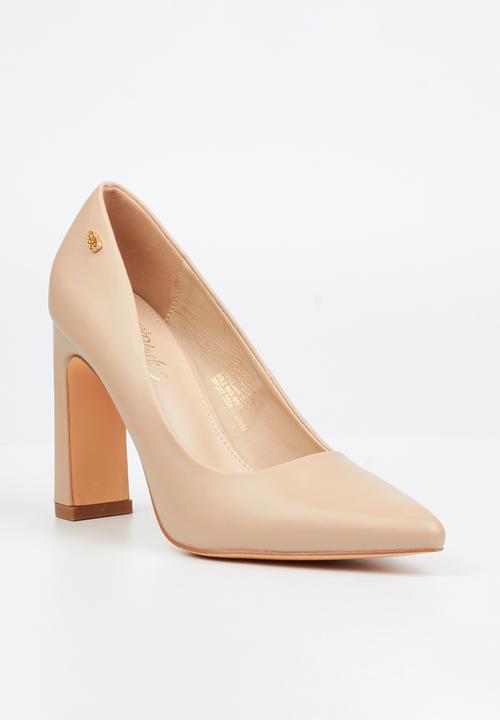 Miss Black - Nala 2 block heel court - neutral