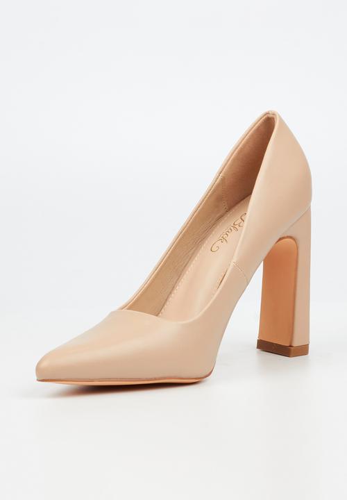 Miss Black - Nala 2 block heel court - neutral