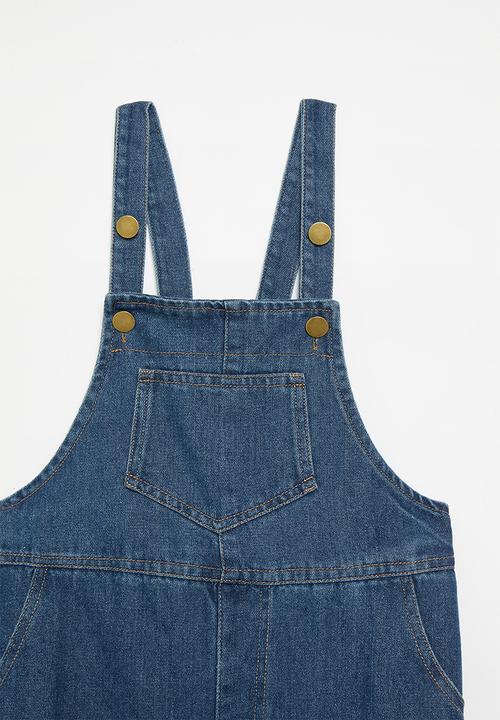 Pop Candy - Denim dungaree - dark blue