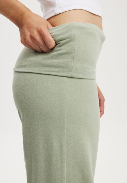 Cotton On - Bella straight leg pant - tinted sage