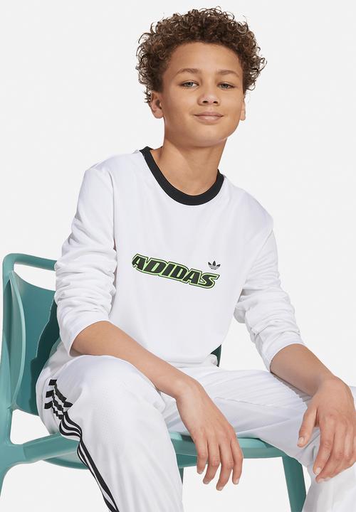 adidas Performance - Ls Tee - White/Black