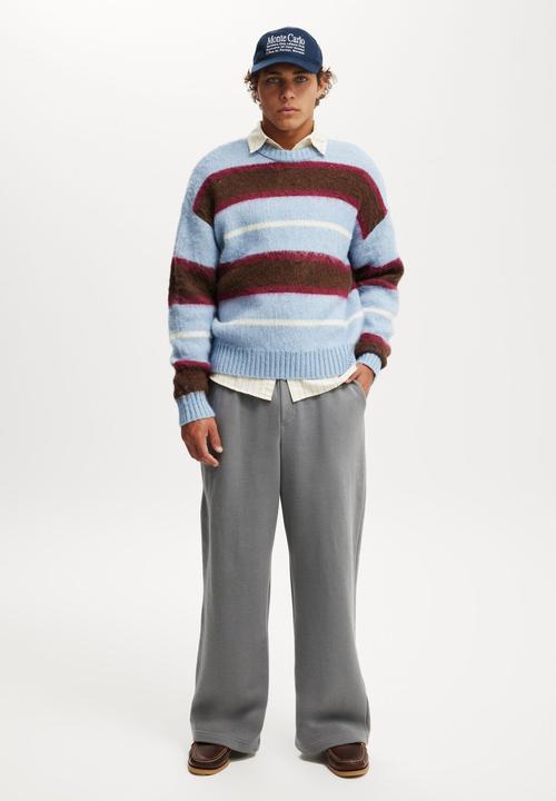 Cotton On - Super baggy track pant - slate stone