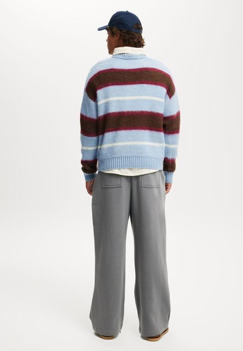 Cotton On - Super baggy track pant - slate stone