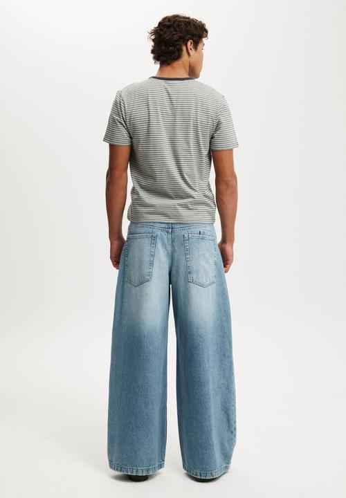 Cotton On - Y2K Super Wide Jean - Solace Blue