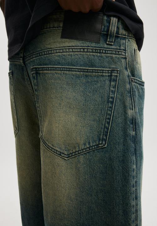 Cotton On - Super Baggy Jort - Y2K Washed Blue