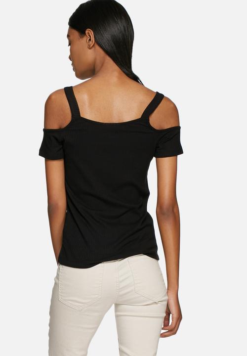ONLY - Ripena cold shoulder top