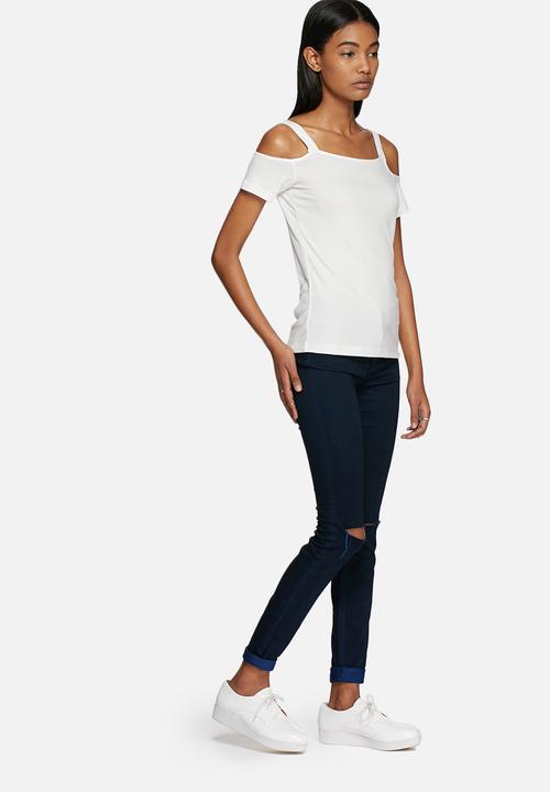ONLY - Ripena cold shoulder top