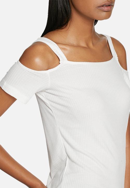 ONLY - Ripena cold shoulder top