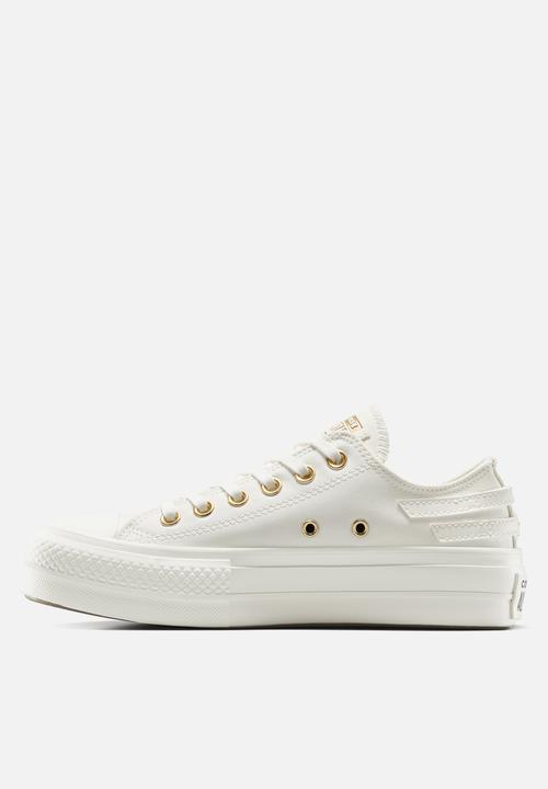 Converse - Chuck taylor all star lift platform buckle - egret/egret/black