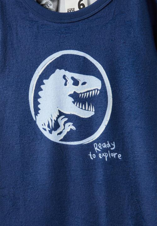 Cotton On - Chuck long sleeve pyjama set licensed - lcn uni in the navy/jurassic park