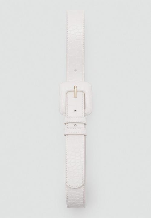 MANGO - Maite belt - ecru