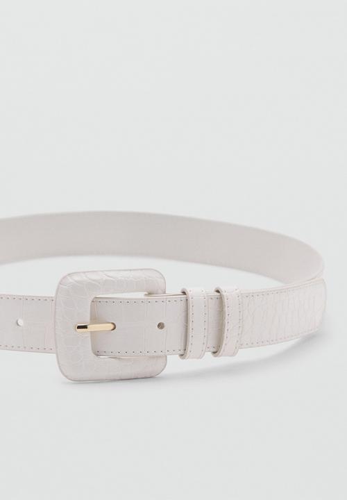MANGO - Maite belt - ecru