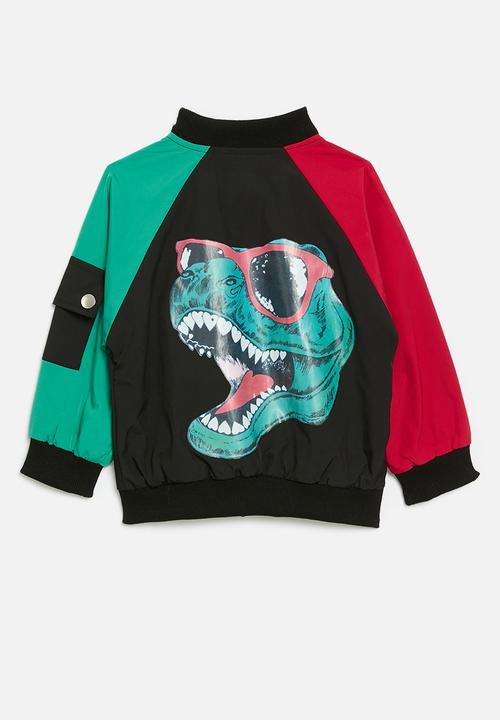 Pop Candy - Colour block bomber - multi
