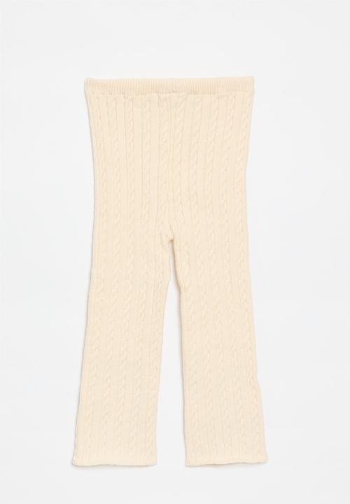 Pop Candy - Flared pants - ecru