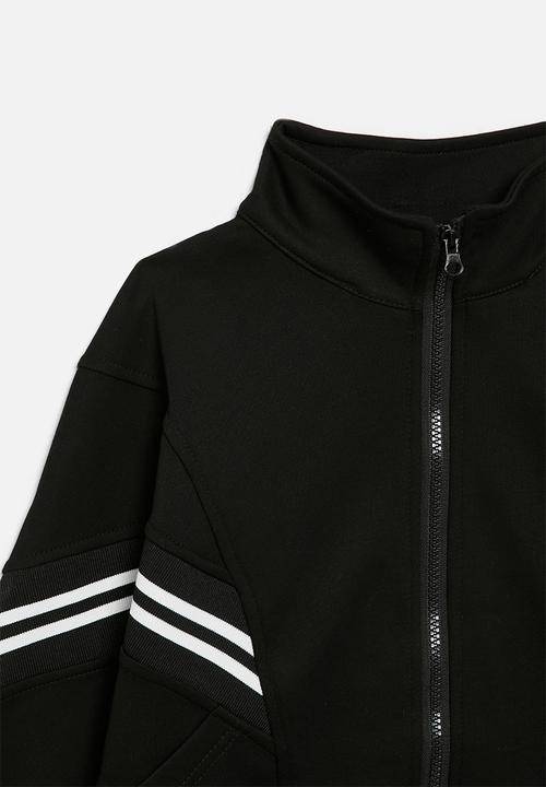 Pop Candy - Zip thru sweat top - black