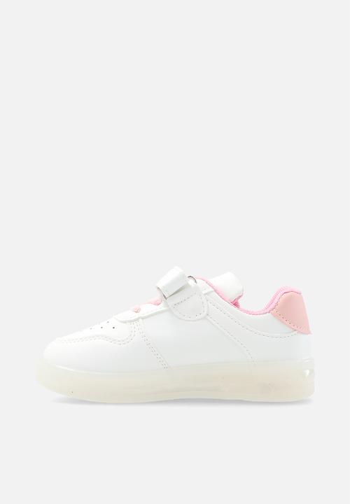Pop Candy - Light up sneakers - pink & white