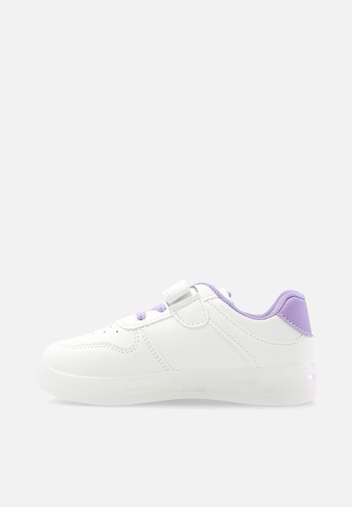 Pop Candy - Light up sneakers - lilac & white