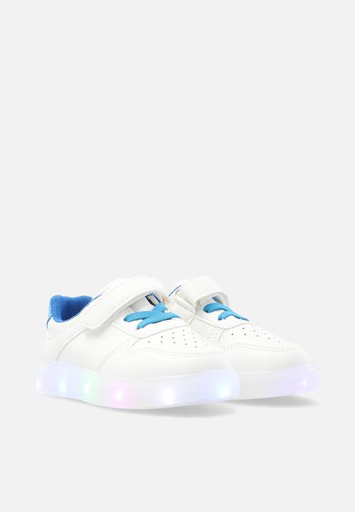 Pop Candy - Light up sneakers - blue & white
