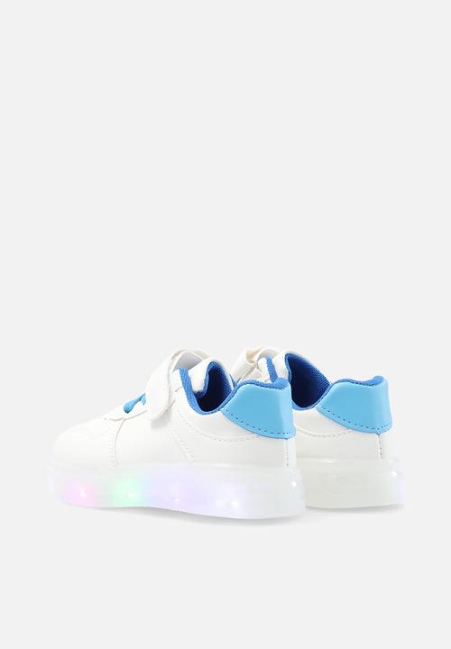 Pop Candy - Light up sneakers - blue & white