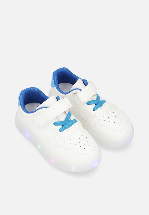 Pop Candy - Light up sneakers - blue & white