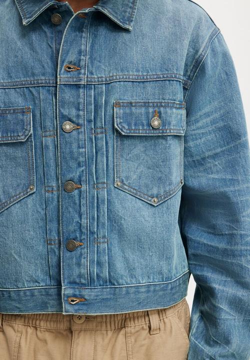Cotton On - Denim Rinse Jacket - Rattle Blue
