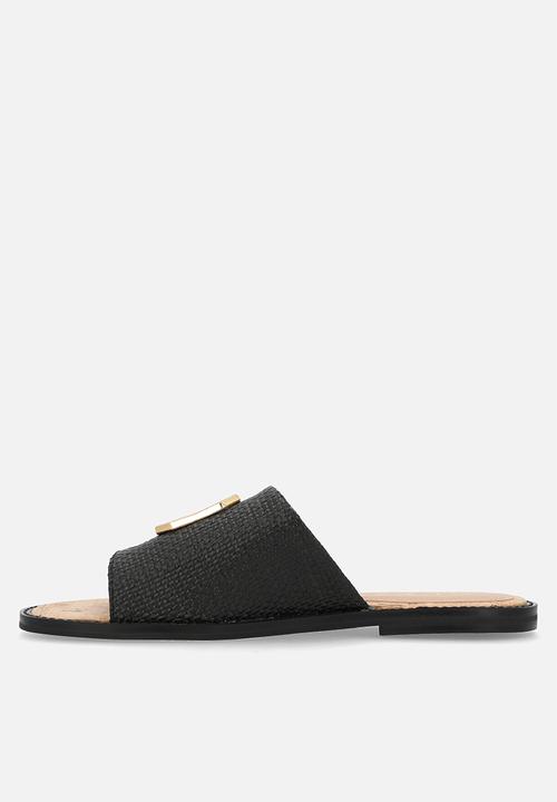 GUESS - Raffia slide - black