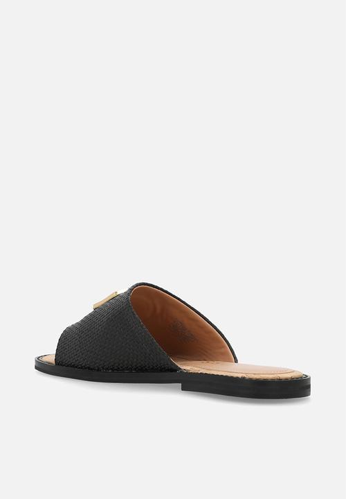 GUESS - Raffia slide - black