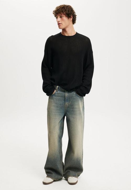 Cotton On - Relaxed Summer Knit - Black