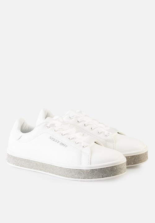 SISSY BOY - Duchess Sneaker With Bling Sole - white