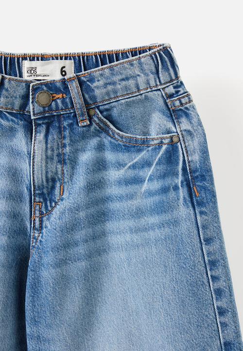 Cotton On - Jayden Denim Jort - Blue Haven Mid Blue