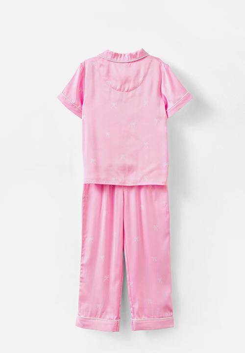 Cotton On - Cassandra short/long pyjama set - fairy pink/ vanilla bow