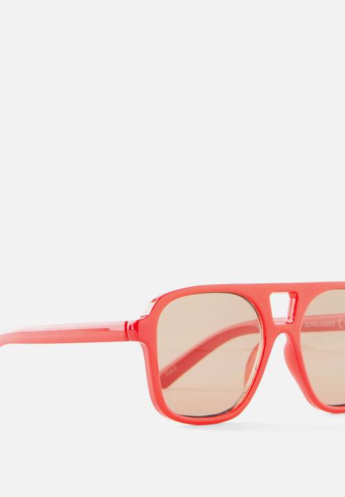 Cotton On - Kids Amy Aviator Sunglasses - Varsity Red