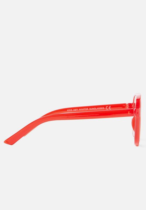 Cotton On - Kids Amy Aviator Sunglasses - Varsity Red