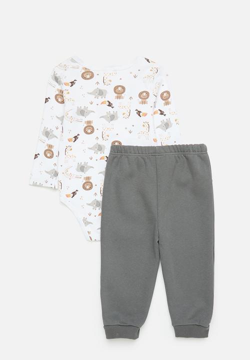 Pop Candy - Printed romper & pants set - multi
