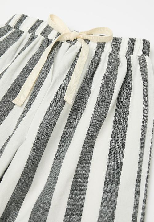 Pop Candy - Striped pants - grey/white