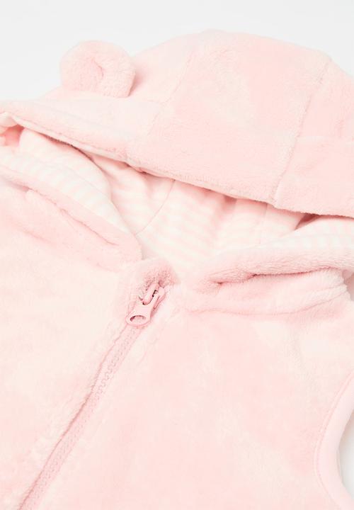 Pop Candy - Animal ear gilet with leggings - pink