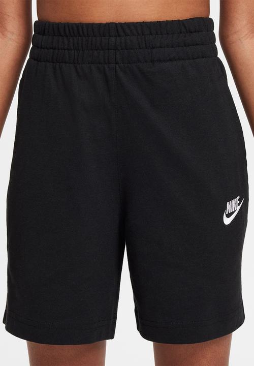 Nike - Kids 6" Knit Shorts - Black/White