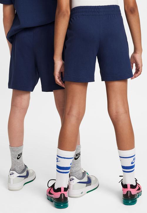 Nike - Kids 6" Knit Shorts - Midnight Navy/White