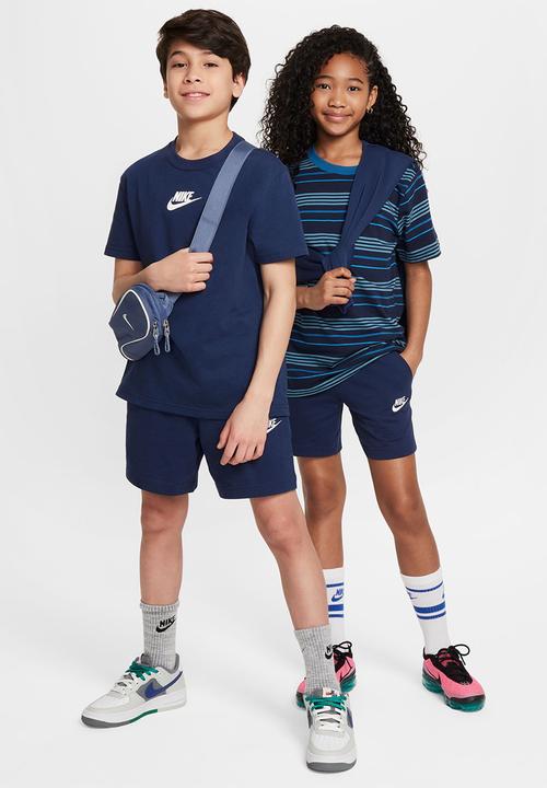 Nike - Kids 6" Knit Shorts - Midnight Navy/White