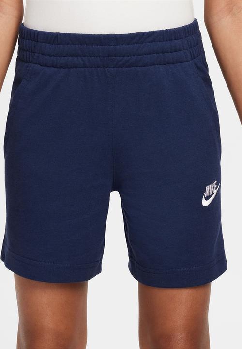 Nike - Kids 6" Knit Shorts - Midnight Navy/White
