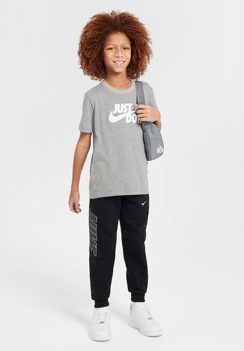 Nike - Kids Nike Sportswear Just Do It Tee - Dk Grey Heather
