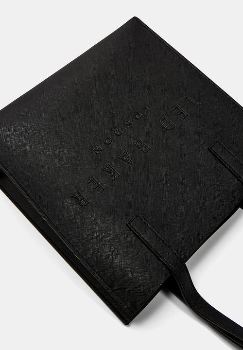 Ted Baker - Seacon Crosshatch Small Icon Bag - black