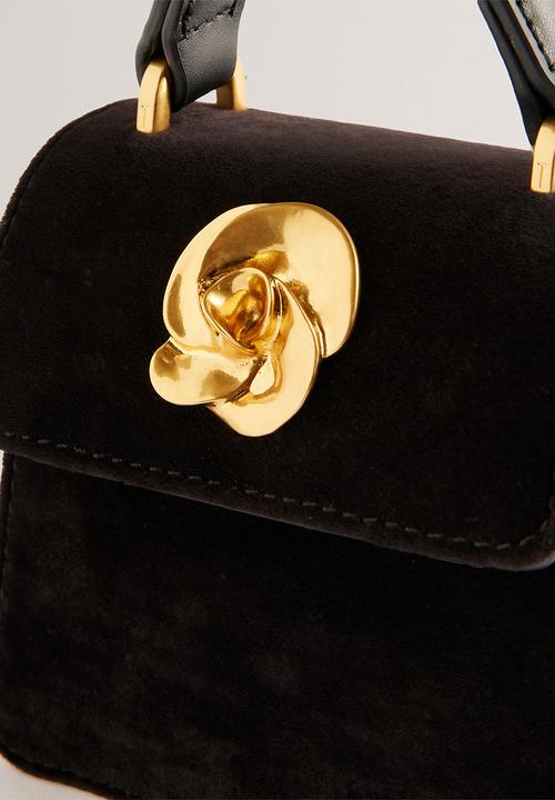 Ted Baker - Rosiya Velvet Mini Top Handle Rose Bag - black