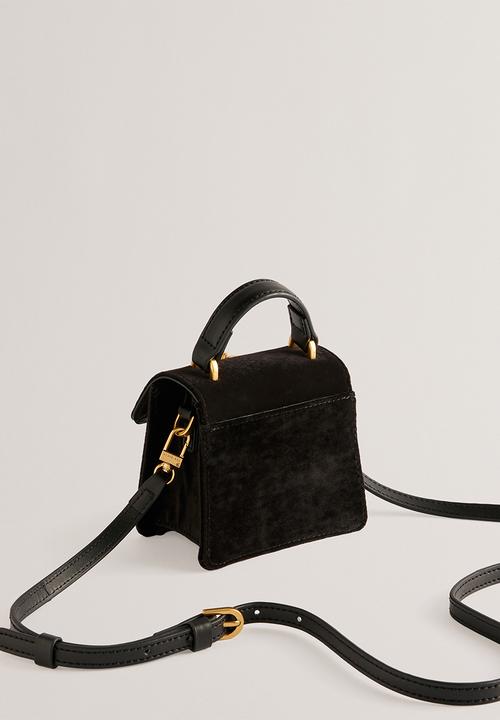 Ted Baker - Rosiya Velvet Mini Top Handle Rose Bag - black